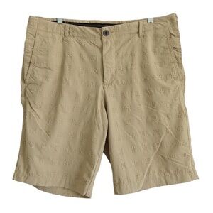 Tommy Bahama On the Green Golf Shorts Stone Khaki Sz 34 Khaki T817025